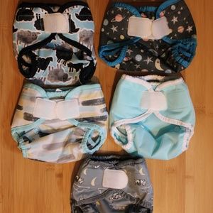 5 Thirsties Duo Wrap Cloth Diaper Covers